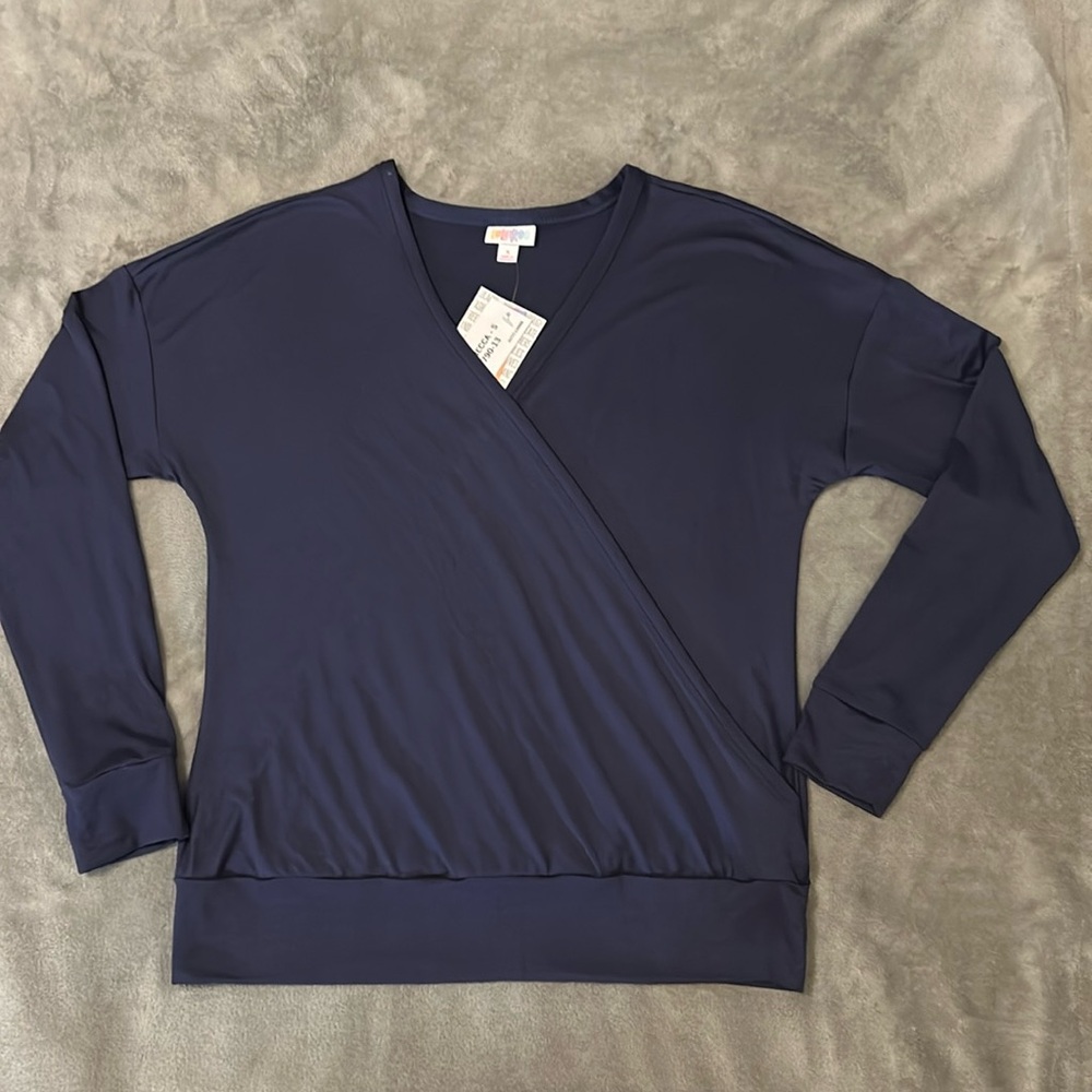 LulaRoe Rebecca Cross Front Blouse 1549